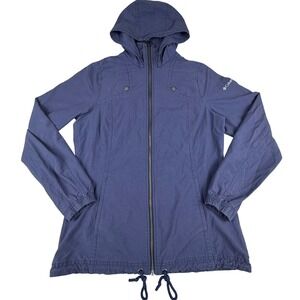 Columbia Sportswear Women's lightweight hooded jacket in blueish-purple Small